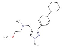 N-{[3-(4-cyclohexylphenyl)-1-methyl-1H-pyrazol-4-yl]methyl}-2-methoxy-N-methylethanamine