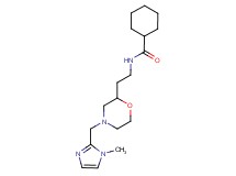 N-(2-{4-[(1-methyl-1H-imidazol-2-yl)methyl]morpholin-2-yl}ethyl)cyclohexanecarboxamide
