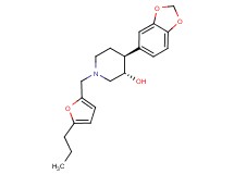 (3S*,4S*)-4-(1,3-benzodioxol-5-yl)-1-[(5-propyl-2-furyl)methyl]piperidin-3-ol