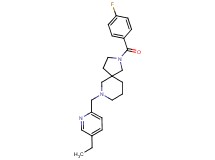 7-[(5-ethylpyridin-2-yl)methyl]-2-(4-fluorobenzoyl)-2,7-diazaspiro[4.5]decane