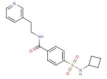 4-[(cyclobutylamino)sulfonyl]-N-[2-(3-pyridinyl)ethyl]benzamide