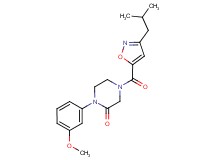 4-[(3-isobutyl-5-isoxazolyl)carbonyl]-1-(3-methoxyphenyl)-2-piperazinone
