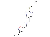 1-(3-ethyl-4,5-dihydroisoxazol-5-yl)-N-{[2-(propylthio)pyrimidin-5-yl]methyl}methanamine