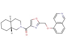 5-({4-[(4aS*,8aR*)-octahydro-2(1H)-isoquinolinylcarbonyl]-1,3-oxazol-2-yl}methoxy)isoquinoline