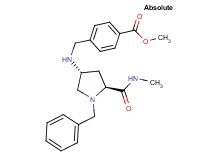 methyl 4-[({(3R,5S)-1-benzyl-5-[(methylamino)carbonyl]-3-pyrrolidinyl}amino)methyl]benzoate