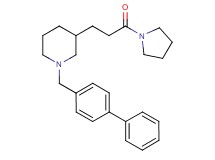 1-(4-biphenylylmethyl)-3-[3-oxo-3-(1-pyrrolidinyl)propyl]piperidine