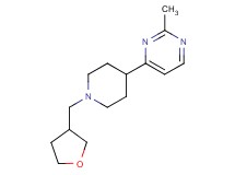 2-methyl-4-[1-(tetrahydrofuran-3-ylmethyl)piperidin-4-yl]pyrimidine