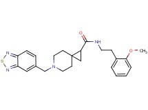 6-(2,1,3-benzothiadiazol-5-ylmethyl)-N-[2-(2-methoxyphenyl)ethyl]-6-azaspiro[2.5]octane-1-carboxamide