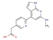 {6-[6-(methylamino)-1H-pyrrolo[2,3-b]pyridin-4-yl]pyridin-3-yl}acetic acid