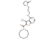 1-(3-{[6-(1-azocanylcarbonyl)-5-methylthieno[2,3-d]pyrimidin-4-yl]amino}propyl)-2-pyrrolidinone