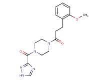 1-[3-(2-methoxyphenyl)propanoyl]-4-(1H-1,2,4-triazol-3-ylcarbonyl)piperazine