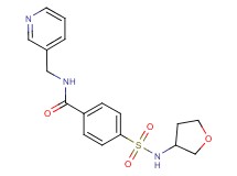N-(3-pyridinylmethyl)-4-[(tetrahydro-3-furanylamino)sulfonyl]benzamide