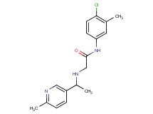 N-(4-chloro-3-methylphenyl)-2-{[1-(6-methylpyridin-3-yl)ethyl]amino}acetamide
