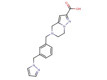 5-[3-(1H-pyrazol-1-ylmethyl)benzyl]-4,5,6,7-tetrahydropyrazolo[1,5-a]pyrazine-2-carboxylic acid