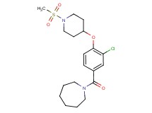 1-(3-chloro-4-{[1-(methylsulfonyl)-4-piperidinyl]oxy}benzoyl)azepane