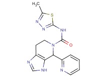 N-(5-methyl-1,3,4-thiadiazol-2-yl)-4-pyridin-2-yl-3,4,6,7-tetrahydro-5H-imidazo[4,5-c]pyridine-5-carboxamide