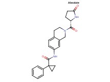 N-[2-(5-oxo-L-prolyl)-1,2,3,4-tetrahydroisoquinolin-7-yl]-1-phenylcyclopropanecarboxamide