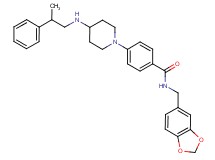 N-(1,3-benzodioxol-5-ylmethyl)-4-{4-[(2-phenylpropyl)amino]-1-piperidinyl}benzamide