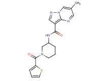 6-methyl-N-[1-(2-thienylcarbonyl)piperidin-3-yl]pyrazolo[1,5-a]pyrimidine-3-carboxamide