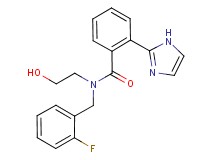 N-(2-fluorobenzyl)-N-(2-hydroxyethyl)-2-(1H-imidazol-2-yl)benzamide
