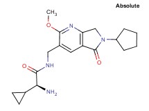 (2S)-2-amino-N-[(6-cyclopentyl-2-methoxy-5-oxo-6,7-dihydro-5H-pyrrolo[3,4-b]pyridin-3-yl)methyl]-2-cyclopropylacetamide