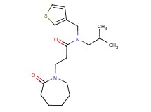 N-isobutyl-3-(2-oxoazepan-1-yl)-N-(3-thienylmethyl)propanamide