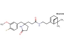 N-{2-[(1R,5S)-6,6-dimethylbicyclo[3.1.1]hept-2-en-2-yl]ethyl}-3-[2-(4-fluoro-3-methoxybenzyl)-5-oxo-2-pyrrolidinyl]propanamide