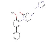 (1S*,4S*)-5-[2-(1H-imidazol-1-yl)ethyl]-2-(4-methoxy-3-biphenylyl)-2,5-diazabicyclo[2.2.1]heptan-3-one