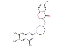 6-methyl-3-{[4-(4,6,7-trimethyl-2-quinazolinyl)-1,4-diazepan-1-yl]methyl}-4H-chromen-4-one