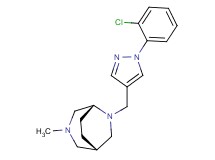 (1S*,5R*)-6-{[1-(2-chlorophenyl)-1H-pyrazol-4-yl]methyl}-3-methyl-3,6-diazabicyclo[3.2.2]nonane