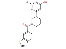 6-[1-(1,3-benzothiazol-6-ylcarbonyl)-3-piperidinyl]-2-methyl-4-pyrimidinol