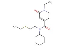 N-cyclohexyl-1-ethyl-N-[2-(ethylthio)ethyl]-2-oxo-1,2-dihydropyridine-4-carboxamide