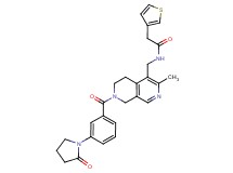 N-({3-methyl-7-[3-(2-oxo-1-pyrrolidinyl)benzoyl]-5,6,7,8-tetrahydro-2,7-naphthyridin-4-yl}methyl)-2-(3-thienyl)acetamide