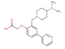 (2-{[4-(dimethylamino)piperidin-1-yl]methyl}-4-pyridin-3-ylphenoxy)acetic acid