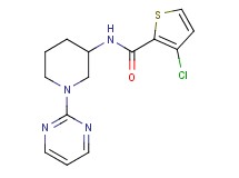 3-chloro-N-[1-(2-pyrimidinyl)-3-piperidinyl]-2-thiophenecarboxamide