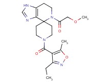 1'-[(3-ethyl-5-methylisoxazol-4-yl)carbonyl]-5-(methoxyacetyl)-1,5,6,7-tetrahydrospiro[imidazo[4,5-c]pyridine-4,4'-piperidine]