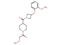 1-(methoxyacetyl)-4-{[3-(2-methoxyphenoxy)-1-azetidinyl]carbonyl}piperidine