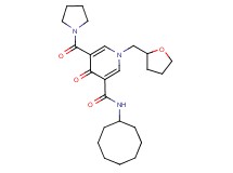 N-cyclooctyl-4-oxo-5-(1-pyrrolidinylcarbonyl)-1-(tetrahydro-2-furanylmethyl)-1,4-dihydro-3-pyridinecarboxamide