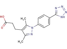 3-{3,5-dimethyl-1-[4-(1H-tetrazol-5-yl)phenyl]-1H-pyrazol-4-yl}propanoic acid