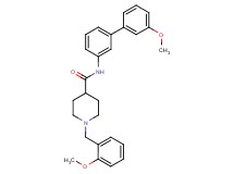 1-(2-methoxybenzyl)-N-(3'-methoxy-3-biphenylyl)-4-piperidinecarboxamide