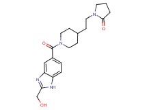 1-[2-(1-{[2-(hydroxymethyl)-1H-benzimidazol-5-yl]carbonyl}-4-piperidinyl)ethyl]-2-pyrrolidinone