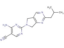 4-amino-2-(2-isobutyl-5,7-dihydro-6H-pyrrolo[3,4-d]pyrimidin-6-yl)pyrimidine-5-carbonitrile