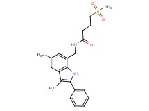 4-(aminosulfonyl)-N-[(3,5-dimethyl-2-phenyl-1H-indol-7-yl)methyl]butanamide