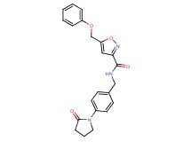 N-[4-(2-oxo-1-pyrrolidinyl)benzyl]-5-(phenoxymethyl)-3-isoxazolecarboxamide