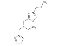 N-{[3-(methoxymethyl)-1,2,4-oxadiazol-5-yl]methyl}-N-(1,3-thiazol-4-ylmethyl)ethanamine