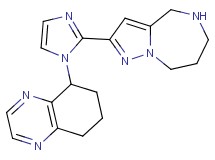 2-[1-(5,6,7,8-tetrahydro-5-quinoxalinyl)-1H-imidazol-2-yl]-5,6,7,8-tetrahydro-4H-pyrazolo[1,5-a][1,4]diazepine