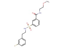 3-({[2-(3-fluorophenyl)ethyl]amino}sulfonyl)-N-(2-methoxyethyl)benzamide