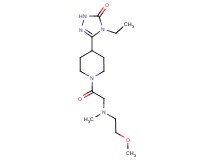 4-ethyl-5-(1-{[(2-methoxyethyl)(methyl)amino]acetyl}piperidin-4-yl)-2,4-dihydro-3H-1,2,4-triazol-3-one