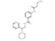 3-(butyrylamino)-N-(2-morpholin-4-yl-2-pyridin-3-ylethyl)benzamide