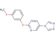 2-(3-methoxyphenoxy)-5-(4H-1,2,4-triazol-4-yl)pyridine